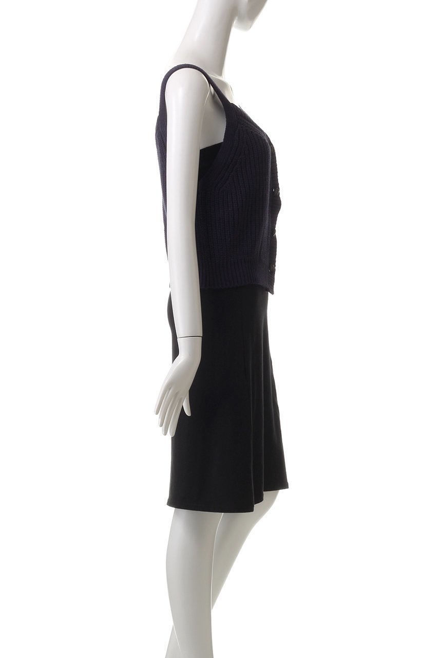 【アルアバイル/allureville】の片畦キャミソールショートジレ 人気、トレンドファッション・服の通販 founy(ファニー) 　ファッション　Fashion　レディースファッション　Fashion for Women　トップス・カットソー　Cut & Sew Tops　ニット　Knit Tops & Sweaters　キャミソール&ノースリーブ　Camisoles & Sleeveless Tops　ベスト&ジレ / 重ね着スタイル　Vests & Gilets　カジュアルプルオーバー・ニットトップス　Pullovers & Knit Tops / Casual Pullovers　エレガント 上品　Elegant　カーディガン　Cardigan, Knitwear　シンプル　Simple, Minimal　モダン　Modern, Contemporary　畦　Ribbed Knit　other-3|ID: prp329100004361307 ipo3291000000032953054