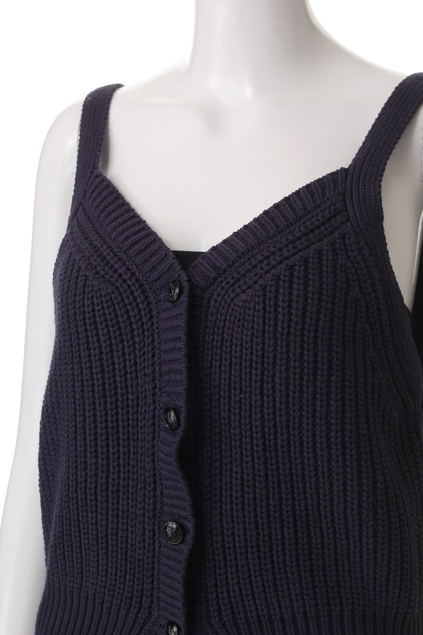 【アルアバイル/allureville】の片畦キャミソールショートジレ 人気、トレンドファッション・服の通販 founy(ファニー) 　ファッション　Fashion　レディースファッション　Fashion for Women　トップス・カットソー　Cut & Sew Tops　ニット　Knit Tops & Sweaters　キャミソール&ノースリーブ　Camisoles & Sleeveless Tops　ベスト&ジレ / 重ね着スタイル　Vests & Gilets　カジュアルプルオーバー・ニットトップス　Pullovers & Knit Tops / Casual Pullovers　エレガント 上品　Elegant　カーディガン　Cardigan, Knitwear　シンプル　Simple, Minimal　モダン　Modern, Contemporary　畦　Ribbed Knit　other-5|ID: prp329100004361307 ipo3291000000032953062
