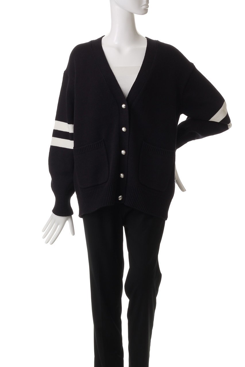 【アルアバイル/allureville】のC/ACバルキーラインカーディガン 人気、トレンドファッション・服の通販 founy(ファニー) 　ファッション　Fashion　レディースファッション　WOMEN　トップス・カットソー　Tops/Tshirt　ニット　Knit Tops　カーディガン　Cardigans　カーディガン　Cardigan　スポーティ　Sporty　デニム　Denim　パール　Pearl　フェミニン　Feminine　リラックス　Relax　ワイド　Wide　エレガント 上品　Elegant　other-2|ID: prp329100004361308 ipo3291000000031341606