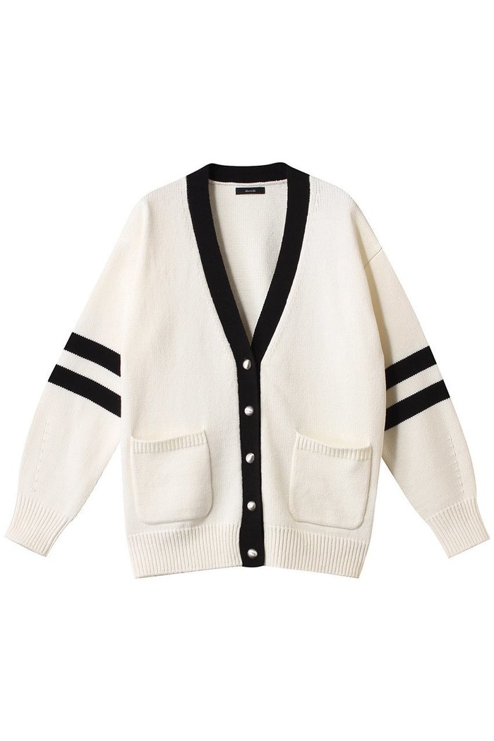 【アルアバイル/allureville】のC/ACバルキーラインカーディガン インテリア・キッズ・メンズ・レディースファッション・服の通販 founy(ファニー) https://founy.com/ ファッション Fashion レディースファッション Fashion for Women トップス・カットソー Cut & Sew Tops ニット Knit Tops & Sweaters カーディガン・羽織り Layered Style Cardigans カーディガン Cardigan, Knitwear スポーティ Sporty, Casual Athletic デニム Denim, Jeans Material パール Pearl, Pearl Accent フェミニン Feminine, Girly リラックス Relax, Relaxed Fit ワイド Wide, Wide Fit エレガント 上品 Elegant 再入荷 Restock / Back in Stock |ID: prp329100004361308 ipo3291000000032809966