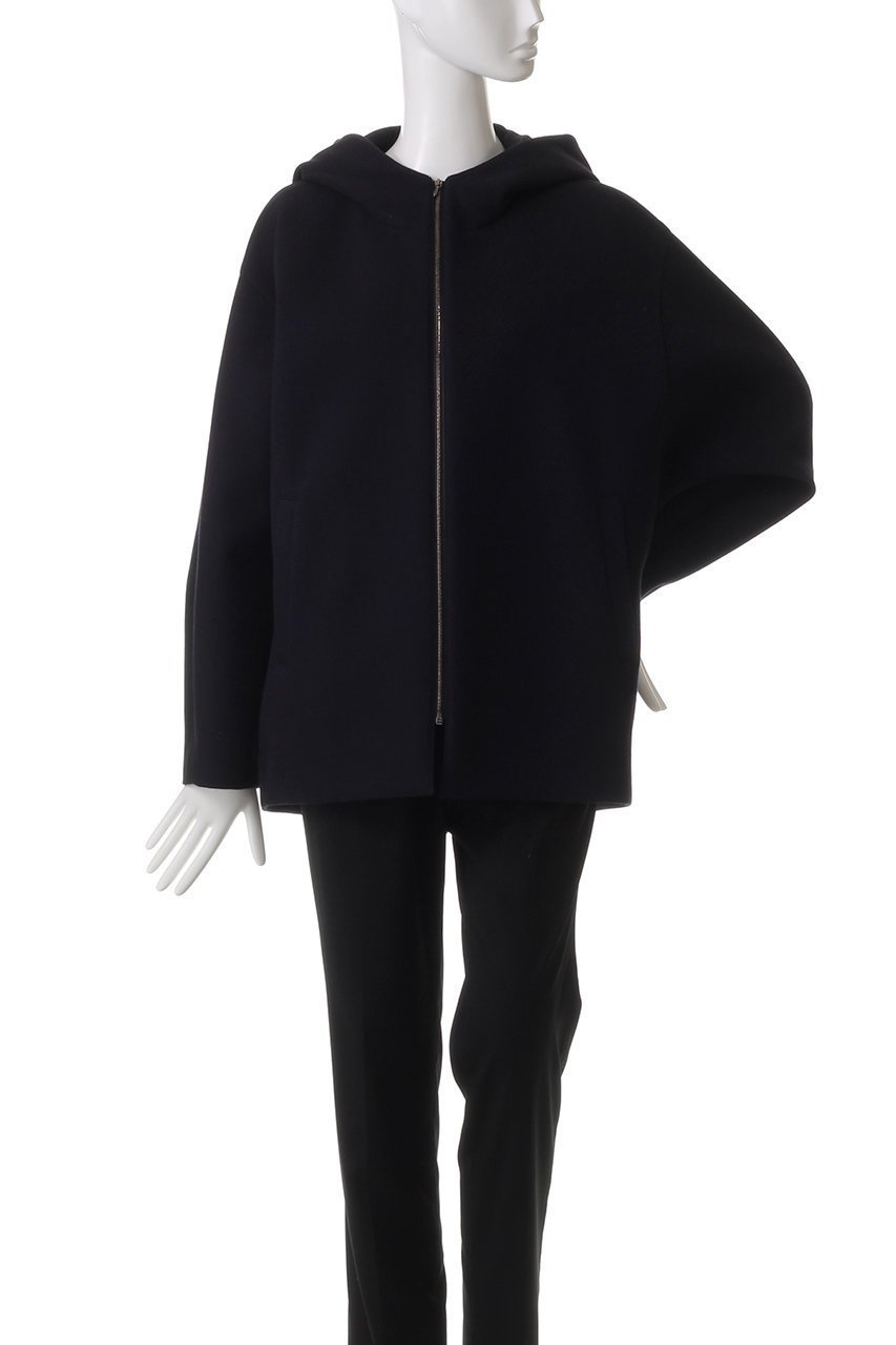 【エブール/ebure】のライトビスボンディング フーディー 人気、トレンドファッション・服の通販 founy(ファニー) 　ファッション　Fashion　レディースファッション　Fashion for Women　アウター　Coat / Outerwear Collection　コート・ロングコート・ピーコート　Long Coats, Peacoats & More　イタリア　Italy　ショート　Short, Short Length　フォルム　Silhouette, Form　エレガント 上品　Elegant　other-2|ID: prp329100004361314 ipo3291000000032932359