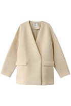 【エブール/ebure】のライトビスボンディング ノーカラービッグジャケット アイボリー|ID: prp329100004361315 ipo3291000000036061264