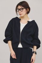 【カレンソロジー/Curensology】のブークレニットジップカーディガン ネイビー|ID: prp329100004361326 ipo3291000000032613723