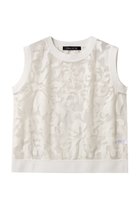 【ミズイロ インド/mizuiro ind】のcrochet net with embroidery vest ベスト off white|ID:prp329100004362461