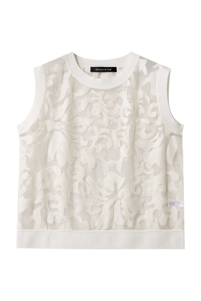 【ミズイロ インド/mizuiro ind】のcrochet net with embroidery vest ベスト インテリア・キッズ・メンズ・レディースファッション・服の通販 founy(ファニー) https://founy.com/ ファッション Fashion レディースファッション Fashion for Women トップス・カットソー Cut & Sew Tops ニット Knit Tops & Sweaters ベスト&ジレ / 重ね着スタイル Vests & Gilets カジュアルプルオーバー・ニットトップス Pullovers & Knit Tops / Casual Pullovers インナー Innerwear エレガント 上品 Elegant シンプル Simple, Minimal ベスト Vest, Waistcoat |ID: prp329100004362461 ipo3291000000036530767