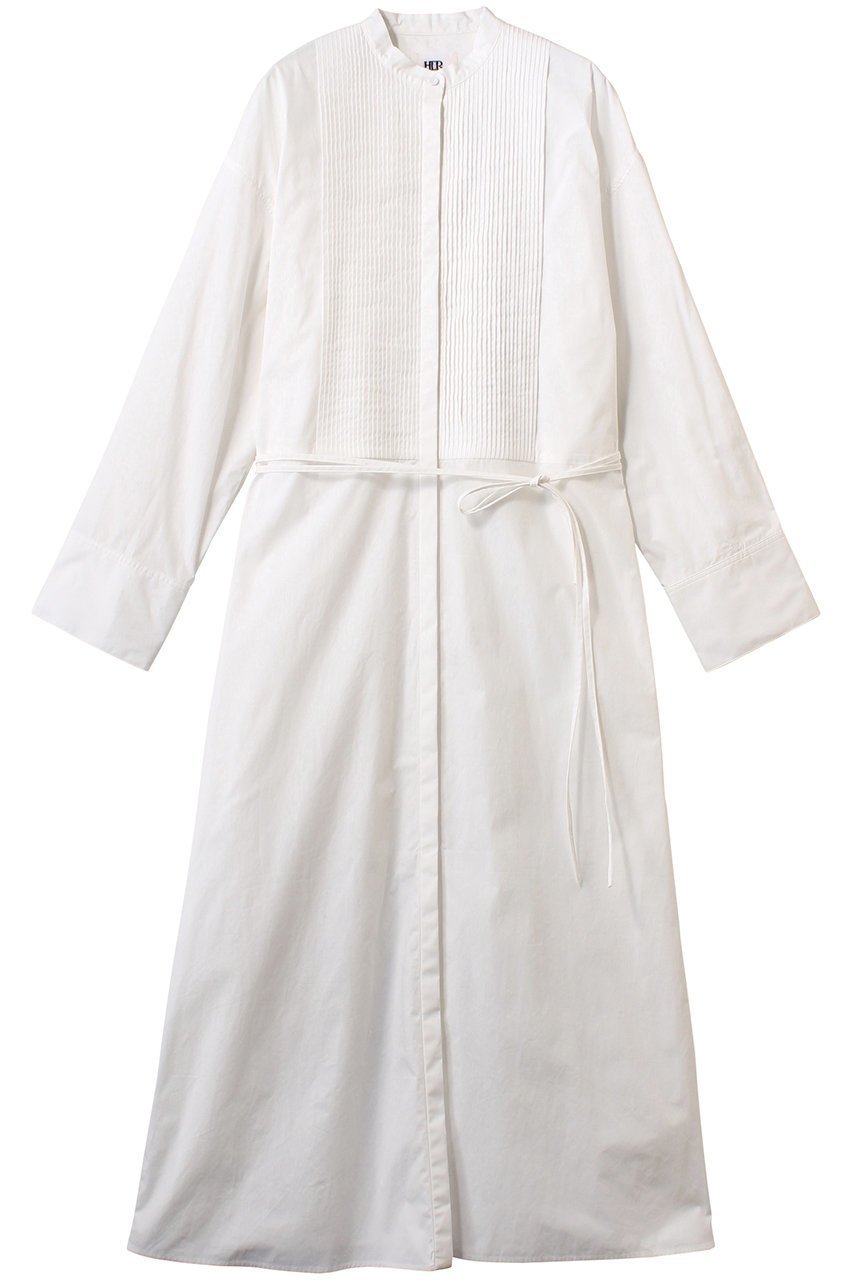 【ハー/HER.】のピンタックマキシシャツワンピース インテリア・キッズ・メンズ・レディースファッション・服の通販 founy(ファニー) 　ファッション　Fashion　レディースファッション　Fashion for Women　ワンピース　Dresses　シャツワンピース / 1枚で着映えコーデ　Shirt Dresses　チュニック　Tunic Tops & Dresses　おすすめ　Recommended / Our Picks　スリット　Slit, Slit Detail　タイプライター　Typewriter Fabric, Crisp Cotton　チュニック　Tunic, Long Top　ロング　Long, Long-Length　再入荷　Restock / Back in Stock　ホワイト|ID: prp329100004363321 ipo3291000000032878305