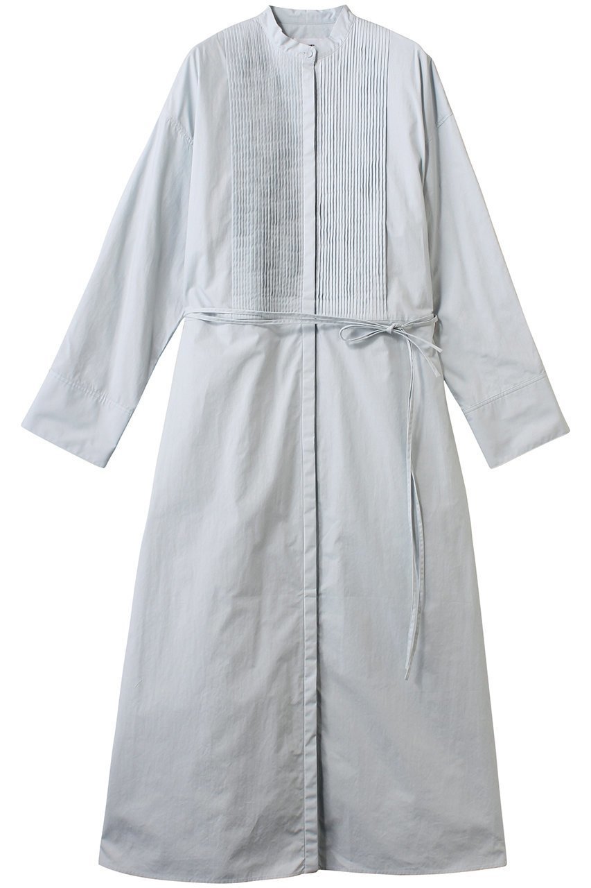 【ハー/HER.】のピンタックマキシシャツワンピース インテリア・キッズ・メンズ・レディースファッション・服の通販 founy(ファニー) 　ファッション　Fashion　レディースファッション　Fashion for Women　ワンピース　Dresses　シャツワンピース / 1枚で着映えコーデ　Shirt Dresses　チュニック　Tunic Tops & Dresses　おすすめ　Recommended / Our Picks　スリット　Slit, Slit Detail　タイプライター　Typewriter Fabric, Crisp Cotton　チュニック　Tunic, Long Top　ロング　Long, Long-Length　再入荷　Restock / Back in Stock　サックス|ID: prp329100004363321 ipo3291000000032878311