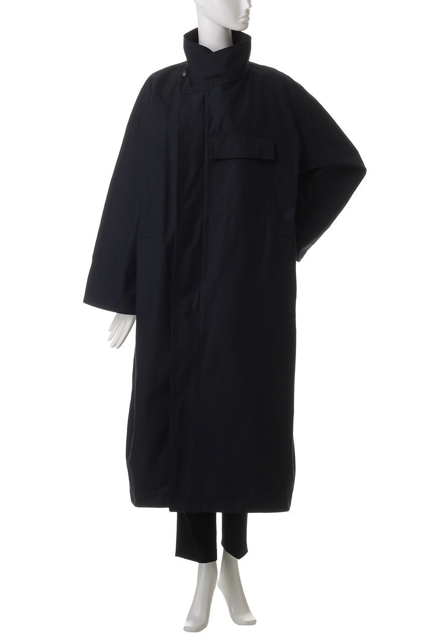 【ハー/HER.】のスタンドカラーロングコート 人気、トレンドファッション・服の通販 founy(ファニー) 　ファッション　Fashion　レディースファッション　WOMEN　アウター　Coat Outerwear　コート　Coats　オックス　Ox　スタンド　Stand　フラップ　Flap　ポケット　Pocket　ロング　Long　other-2|ID: prp329100004363322 ipo3291000000031341188