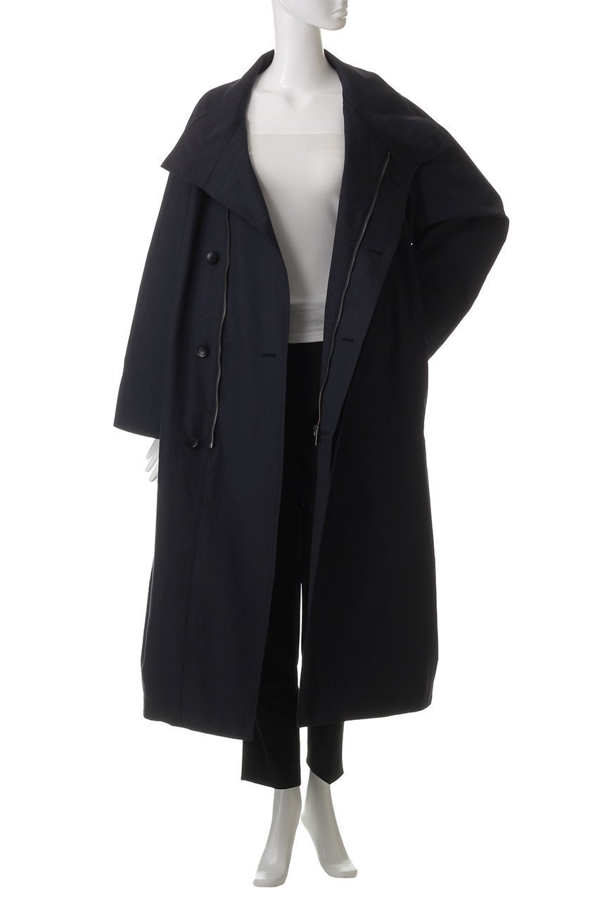 【ハー/HER.】のスタンドカラーロングコート 人気、トレンドファッション・服の通販 founy(ファニー) 　ファッション　Fashion　レディースファッション　WOMEN　アウター　Coat Outerwear　コート　Coats　オックス　Ox　スタンド　Stand　フラップ　Flap　ポケット　Pocket　ロング　Long　other-7|ID: prp329100004363322 ipo3291000000031341195
