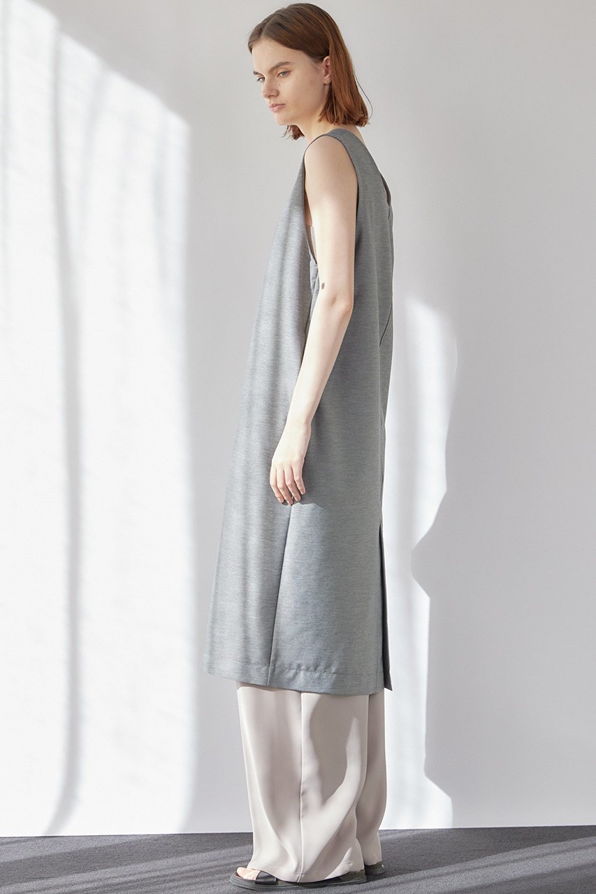 【フローレント/FLORENT】のツイルジャージノースリーブドレス 人気、トレンドファッション・服の通販 founy(ファニー) 　ファッション　Fashion　レディースファッション　WOMEN　ワンピース　Dress　ドレス　Party Dresses　チュニック　Tunic　インナー　Inner　ストレッチ　Stretch　チュニック　Tunic　ドレス　Dress　ノースリーブ　No Sleeve　ロング　Long　other-6|ID: prp329100004364143 ipo3291000000031340121