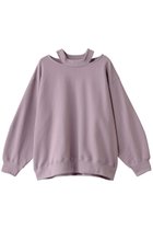 【マノフ/MANOF】のSLIT NECK SWEAT/スウェット PURPLE|ID:prp329100004364154