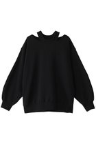 【マノフ/MANOF】のSLIT NECK SWEAT/スウェット BLACK|ID:prp329100004364154