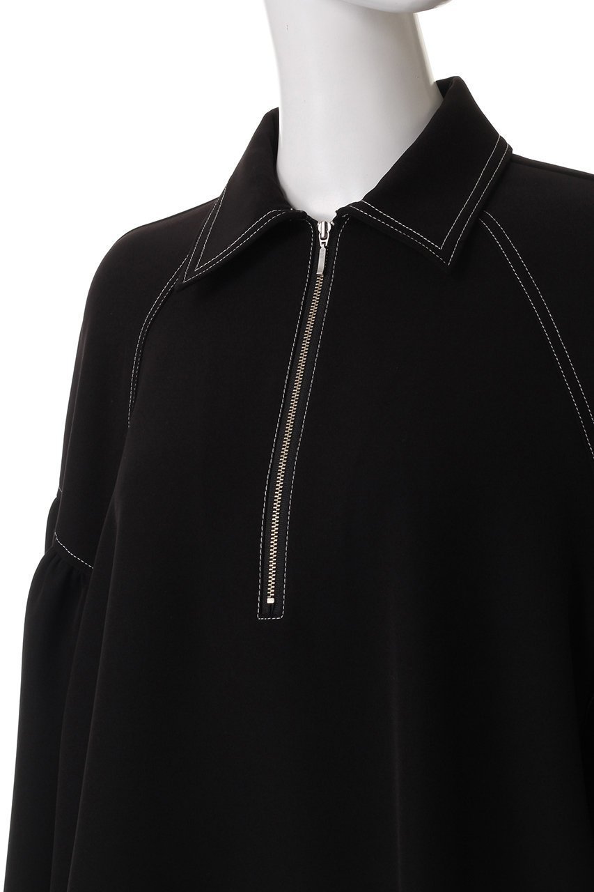 【マノフ/MANOF】のHALF ZIP TOPS/ブラウス 人気、トレンドファッション・服の通販 founy(ファニー) 　ファッション　Fashion　レディースファッション　Fashion for Women　トップス・カットソー　Cut & Sew Tops　シャツ・ブラウス・オフィスカジュアル　Elegant Blouses & Button-Ups　シンプル　Simple, Minimal　スリーブ　Sleeve, Long Sleeve / Short Sleeve　フォーマル　Formal, Dressy　モダン　Modern, Contemporary　リラックス　Relax, Relaxed Fit　ロング　Long, Long-Length　エレガント 上品　Elegant　今季　This Season, Current Season　other-5|ID: prp329100004364155 ipo3291000000032869825