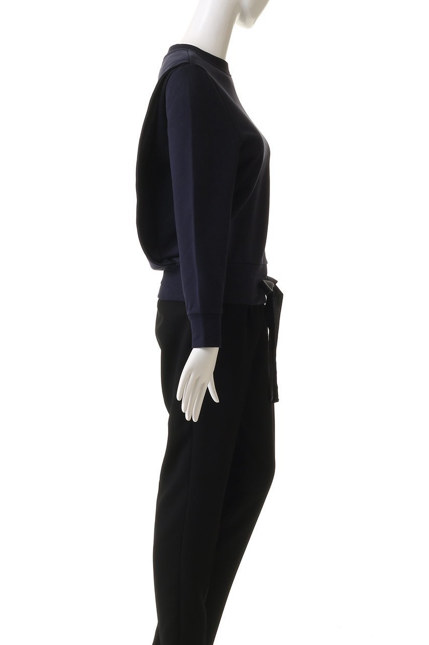 【パトゥ/PATOU】のクルーネックPATOU スウェットプルオーバー 人気、トレンドファッション・服の通販 founy(ファニー) 　ファッション　Fashion　レディースファッション　Fashion for Women　トップス・カットソー　Cut & Sew Tops　シャツ・ブラウス・オフィスカジュアル　Elegant Blouses & Button-Ups　レディースパーカー・カジュアルフーディー　Casual Hoodies & Sweatshirts　ロングTシャツ・Tシャツ　Longline T-Shirts & Tees　カジュアルプルオーバー・ニットトップス　Pullovers & Knit Tops / Casual Pullovers　スウェット・クルーネックトップス　Sweatshirts & Crewnecks / Relaxed Fit Sweat Tops　カットソー・ベーシックTシャツ　Cut-and-Sewn Tops / Stretch Tees & Basics　スリーブ　Sleeve, Long Sleeve / Short Sleeve　デニム　Denim, Jeans Material　フェミニン　Feminine, Girly　リボン　Ribbon, Bow　ロング　Long, Long-Length　ワイド　Wide, Wide Fit　other-3|ID: prp329100004364156 ipo3291000000032879923