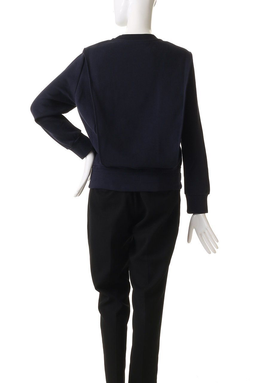 【パトゥ/PATOU】のクルーネックPATOU スウェットプルオーバー 人気、トレンドファッション・服の通販 founy(ファニー) 　ファッション　Fashion　レディースファッション　Fashion for Women　トップス・カットソー　Cut & Sew Tops　シャツ・ブラウス・オフィスカジュアル　Elegant Blouses & Button-Ups　レディースパーカー・カジュアルフーディー　Casual Hoodies & Sweatshirts　ロングTシャツ・Tシャツ　Longline T-Shirts & Tees　カジュアルプルオーバー・ニットトップス　Pullovers & Knit Tops / Casual Pullovers　スウェット・クルーネックトップス　Sweatshirts & Crewnecks / Relaxed Fit Sweat Tops　カットソー・ベーシックTシャツ　Cut-and-Sewn Tops / Stretch Tees & Basics　スリーブ　Sleeve, Long Sleeve / Short Sleeve　デニム　Denim, Jeans Material　フェミニン　Feminine, Girly　リボン　Ribbon, Bow　ロング　Long, Long-Length　ワイド　Wide, Wide Fit　other-4|ID: prp329100004364156 ipo3291000000032879930