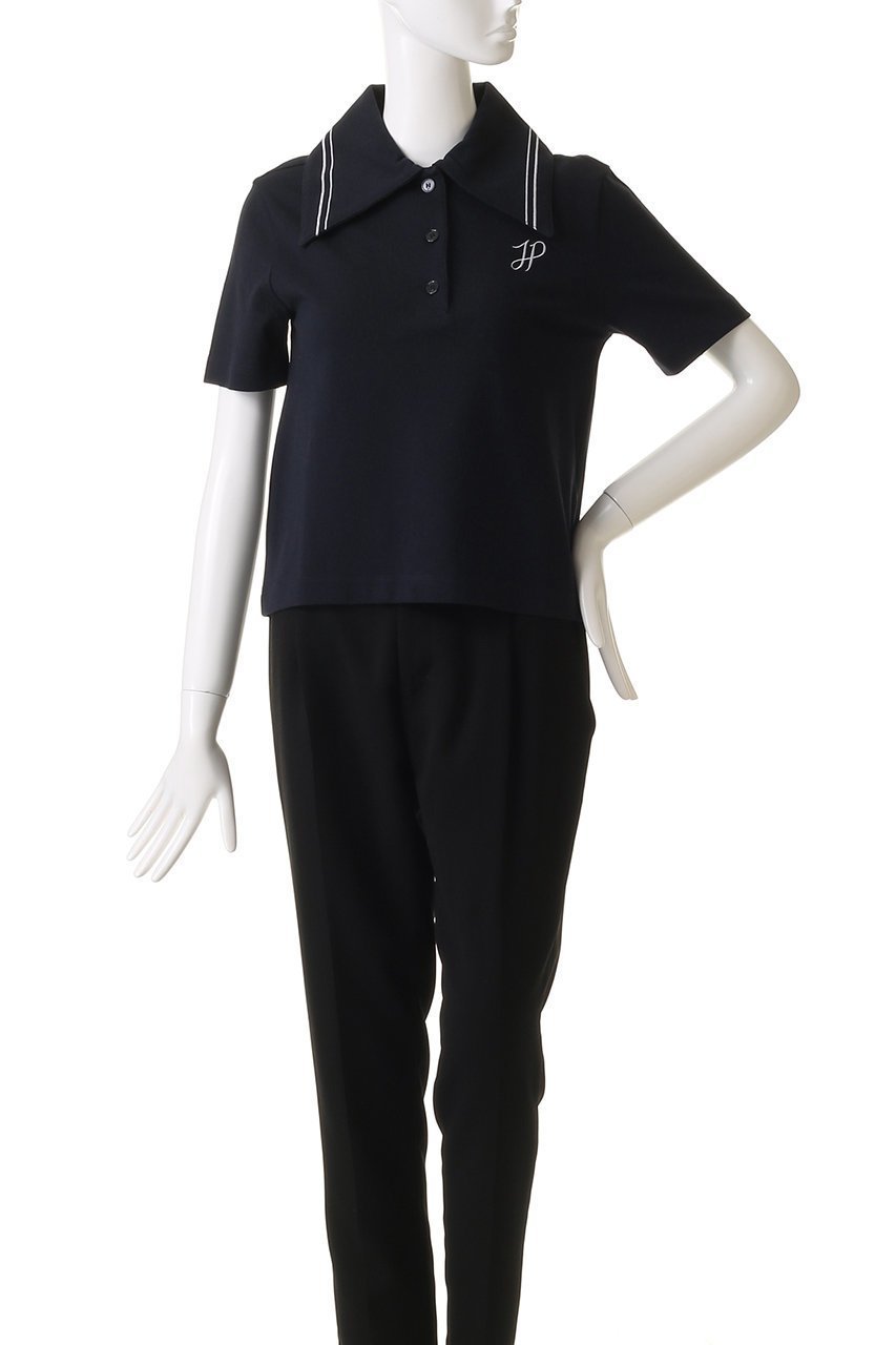 【パトゥ/PATOU】のビックカラーポロシャツ 人気、トレンドファッション・服の通販 founy(ファニー) 　ファッション　Fashion　レディースファッション　Fashion for Women　トップス・カットソー　Cut & Sew Tops　シャツ・ブラウス・オフィスカジュアル　Elegant Blouses & Button-Ups　ポロシャツ・きれいめカジュアル　Smart-Casual Polo Tops　センター　Center, Center Line　デニム　Denim, Jeans Material　トレンド　Trend, Trending Now　ポロシャツ　Polo Shirt, Collared Tee　モダン　Modern, Contemporary　other-2|ID: prp329100004364157 ipo3291000000032869846