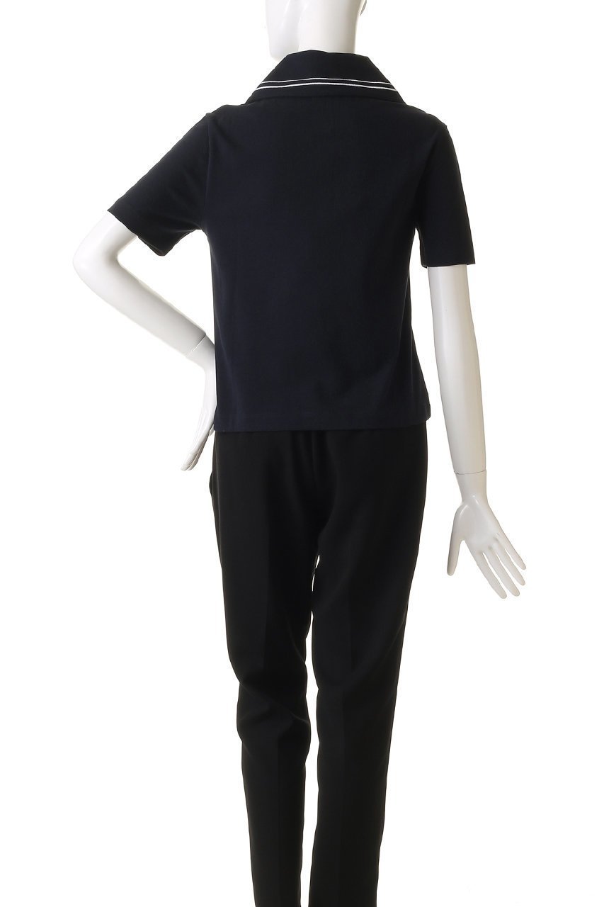 【パトゥ/PATOU】のビックカラーポロシャツ 人気、トレンドファッション・服の通販 founy(ファニー) 　ファッション　Fashion　レディースファッション　Fashion for Women　トップス・カットソー　Cut & Sew Tops　シャツ・ブラウス・オフィスカジュアル　Elegant Blouses & Button-Ups　ポロシャツ・きれいめカジュアル　Smart-Casual Polo Tops　センター　Center, Center Line　デニム　Denim, Jeans Material　トレンド　Trend, Trending Now　ポロシャツ　Polo Shirt, Collared Tee　モダン　Modern, Contemporary　other-4|ID: prp329100004364157 ipo3291000000032869855