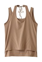 【ルール ロジェット/leur logette】のコットンポリウレタンノースリーブトップ 人気、トレンドファッション・服の通販 founy(ファニー) ファッション Fashion レディースファッション Fashion for Women トップス・カットソー Cut & Sew Tops キャミソール&ノースリーブ Camisoles & Sleeveless Tops シャツ・ブラウス・オフィスカジュアル Elegant Blouses & Button-Ups ロングTシャツ・Tシャツ Longline T-Shirts & Tees カットソー・ベーシックTシャツ Cut-and-Sewn Tops / Stretch Tees & Basics キャミソール Camisole, Spaghetti Strap Top シンプル Simple, Minimal ストレッチ Stretch, Stretchy Fabric タンク Tank Top, Sleeveless Top ノースリーブ Sleeveless, No-Sleeve 夏 Summer 春 Spring S/S・春夏 SS, Spring/Summer, Warm Season thumbnail ベージュ|ID: prp329100004364160 ipo3291000000032842163