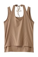 【ルール ロジェット/leur logette】のコットンポリウレタンノースリーブトップ 人気、トレンドファッション・服の通販 founy(ファニー) ファッション Fashion レディースファッション Fashion for Women トップス・カットソー Cut & Sew Tops キャミソール&ノースリーブ Camisoles & Sleeveless Tops シャツ・ブラウス・オフィスカジュアル Elegant Blouses & Button-Ups ロングTシャツ・Tシャツ Longline T-Shirts & Tees カットソー・ベーシックTシャツ Cut-and-Sewn Tops / Stretch Tees & Basics キャミソール Camisole, Spaghetti Strap Top シンプル Simple, Minimal ストレッチ Stretch, Stretchy Fabric タンク Tank Top, Sleeveless Top ノースリーブ Sleeveless, No-Sleeve 夏 Summer 春 Spring S/S・春夏 SS, Spring/Summer, Warm Season |ID:prp329100004364160