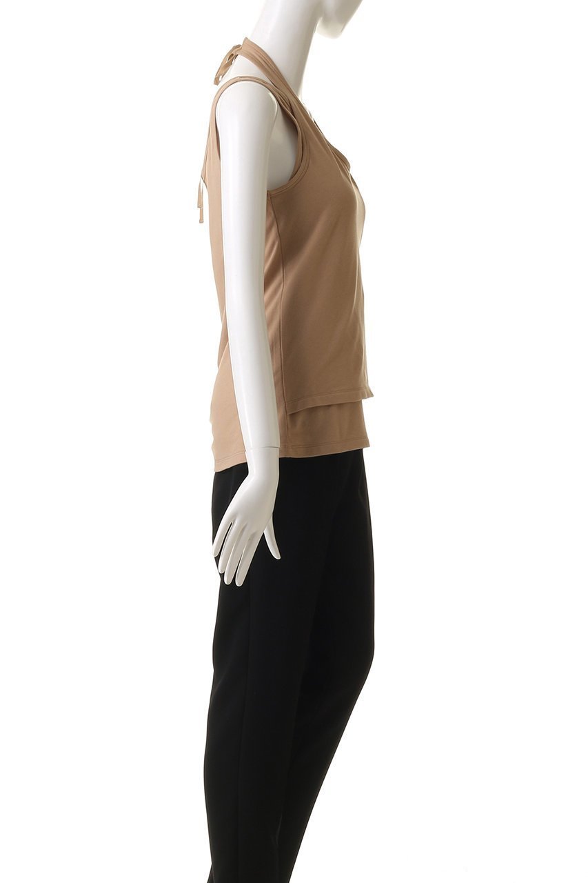 【ルール ロジェット/leur logette】のコットンポリウレタンノースリーブトップ 人気、トレンドファッション・服の通販 founy(ファニー) 　ファッション　Fashion　レディースファッション　Fashion for Women　トップス・カットソー　Cut & Sew Tops　キャミソール&ノースリーブ　Camisoles & Sleeveless Tops　シャツ・ブラウス・オフィスカジュアル　Elegant Blouses & Button-Ups　ロングTシャツ・Tシャツ　Longline T-Shirts & Tees　カットソー・ベーシックTシャツ　Cut-and-Sewn Tops / Stretch Tees & Basics　キャミソール　Camisole, Spaghetti Strap Top　シンプル　Simple, Minimal　ストレッチ　Stretch, Stretchy Fabric　タンク　Tank Top, Sleeveless Top　ノースリーブ　Sleeveless, No-Sleeve　夏　Summer　春　Spring　S/S・春夏　SS, Spring/Summer, Warm Season　other-3|ID: prp329100004364160 ipo3291000000035567415