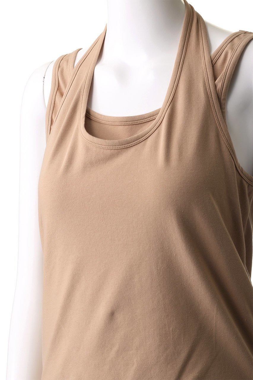 【ルール ロジェット/leur logette】のコットンポリウレタンノースリーブトップ 人気、トレンドファッション・服の通販 founy(ファニー) 　ファッション　Fashion　レディースファッション　Fashion for Women　トップス・カットソー　Cut & Sew Tops　キャミソール&ノースリーブ　Camisoles & Sleeveless Tops　シャツ・ブラウス・オフィスカジュアル　Elegant Blouses & Button-Ups　ロングTシャツ・Tシャツ　Longline T-Shirts & Tees　カットソー・ベーシックTシャツ　Cut-and-Sewn Tops / Stretch Tees & Basics　キャミソール　Camisole, Spaghetti Strap Top　シンプル　Simple, Minimal　ストレッチ　Stretch, Stretchy Fabric　タンク　Tank Top, Sleeveless Top　ノースリーブ　Sleeveless, No-Sleeve　夏　Summer　春　Spring　S/S・春夏　SS, Spring/Summer, Warm Season　other-5|ID: prp329100004364160 ipo3291000000035567418