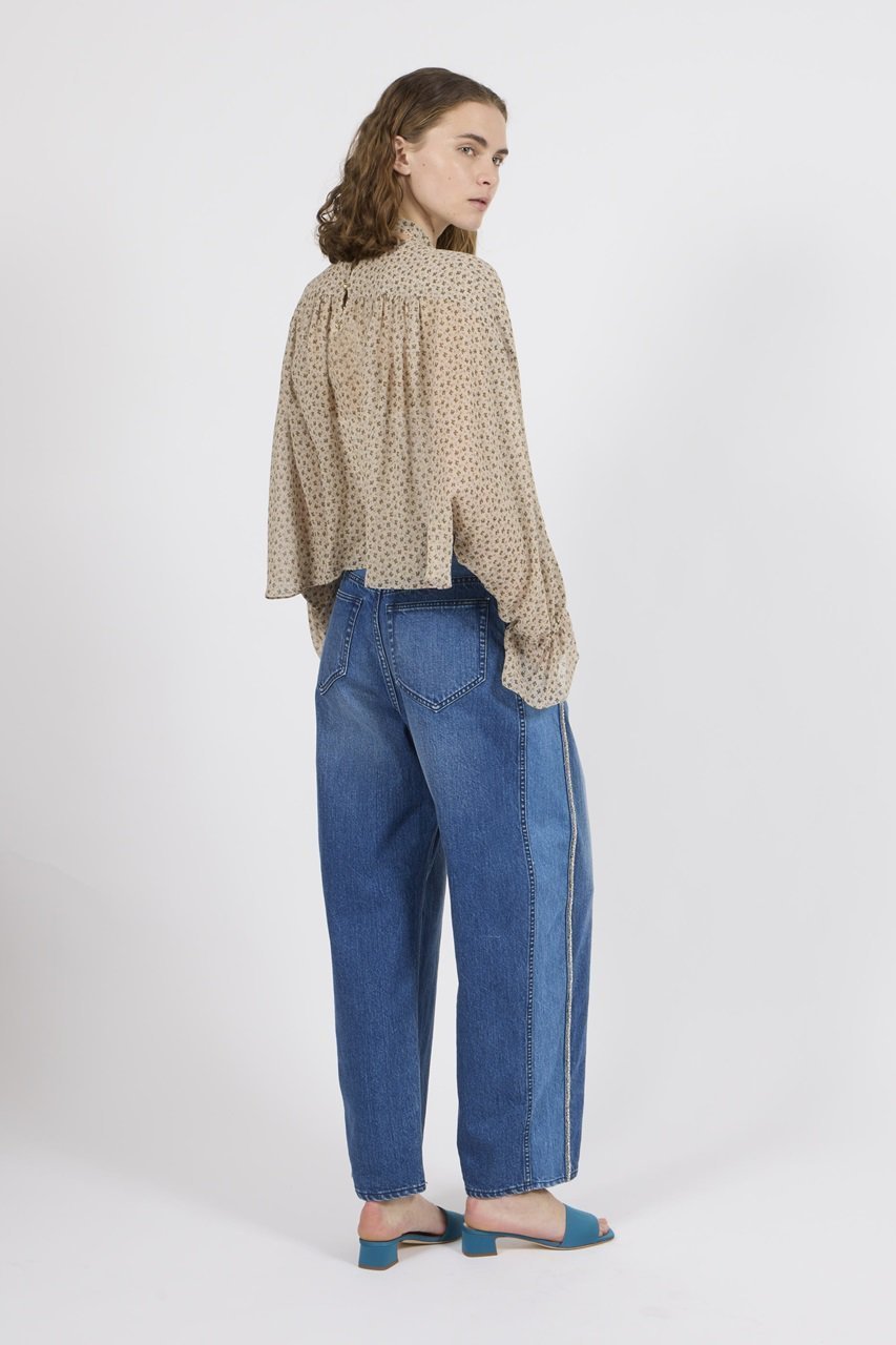 【ルール ロジェット/leur logette】のビジュー付き12ozデニムパンツ 人気、トレンドファッション・服の通販 founy(ファニー) 　ファッション　Fashion　レディースファッション　Fashion for Women　パンツ　Pants & Trousers　デニムパンツ・ジーンズ・美脚デニム　Denim Jeans & Pants　スポーティ　Sporty, Casual Athletic　デニム　Denim, Jeans Material　トレンド　Trend, Trending Now　ビジュー　Bijou, Jewel-like Accent　リュクス　Luxury, Elegant, High-End, Chic　ロング　Long, Long-Length　ワイド　Wide, Wide Fit　other-8|ID: prp329100004364164 ipo3291000000032965773