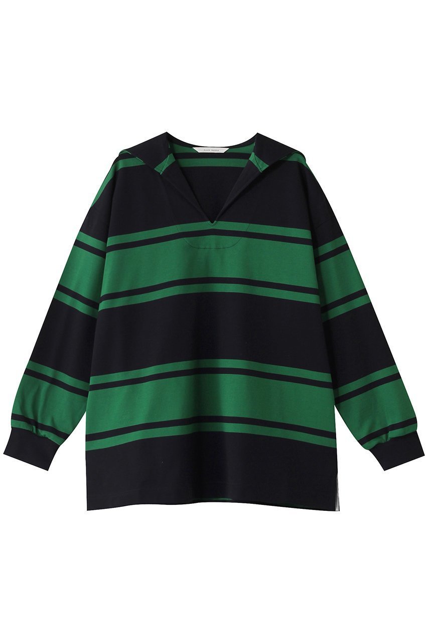 【プレインピープル/PLAIN PEOPLE】のボーダープルオーバー 人気、トレンドファッション・服の通販 founy(ファニー) 　ファッション　Fashion　レディースファッション　Fashion for Women　トップス・カットソー　Cut & Sew Tops　シャツ・ブラウス・オフィスカジュアル　Elegant Blouses & Button-Ups　ロングTシャツ・Tシャツ　Longline T-Shirts & Tees　カジュアルプルオーバー・ニットトップス　Pullovers & Knit Tops / Casual Pullovers　カットソー・ベーシックTシャツ　Cut-and-Sewn Tops / Stretch Tees & Basics　シンプル　Simple, Minimal　スリーブ　Sleeve, Long Sleeve / Short Sleeve　ボーダー　Border, Stripe　ロング　Long, Long-Length　再入荷　Restock / Back in Stock　 other-1|ID: prp329100004364172 ipo3291000000032706332