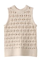 【マルティニーク/martinique】のケーブルアイレットジレ 人気、トレンドファッション・服の通販 founy(ファニー) ファッション Fashion レディースファッション Fashion for Women トップス・カットソー Cut & Sew Tops ニット Knit Tops & Sweaters ベスト&ジレ / 重ね着スタイル Vests & Gilets カジュアルプルオーバー・ニットトップス Pullovers & Knit Tops / Casual Pullovers アイレット Eyelet Lace インナー Innerwear ロング Long, Long-Length 再入荷 Restock / Back in Stock |ID:prp329100004364174