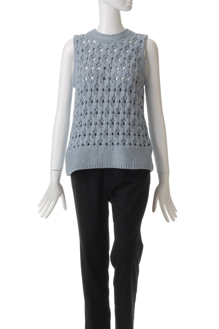 【マルティニーク/martinique】のケーブルアイレットジレ 人気、トレンドファッション・服の通販 founy(ファニー) 　ファッション　Fashion　レディースファッション　Fashion for Women　トップス・カットソー　Cut & Sew Tops　ニット　Knit Tops & Sweaters　ベスト&ジレ / 重ね着スタイル　Vests & Gilets　カジュアルプルオーバー・ニットトップス　Pullovers & Knit Tops / Casual Pullovers　アイレット　Eyelet Lace　インナー　Innerwear　ロング　Long, Long-Length　other-2|ID: prp329100004364174 ipo3291000000035040897