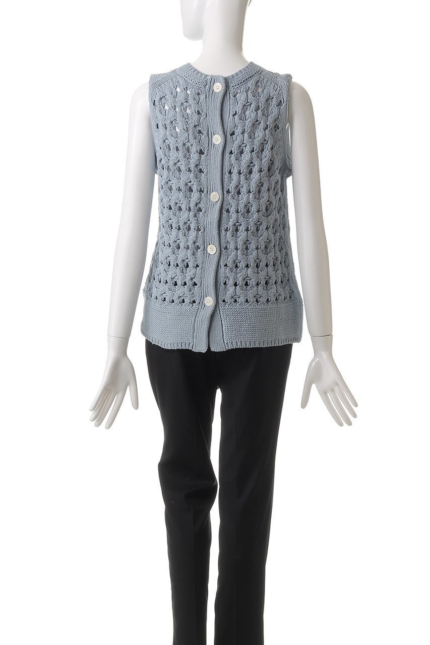 【マルティニーク/martinique】のケーブルアイレットジレ 人気、トレンドファッション・服の通販 founy(ファニー) 　ファッション　Fashion　レディースファッション　Fashion for Women　トップス・カットソー　Cut & Sew Tops　ニット　Knit Tops & Sweaters　ベスト&ジレ / 重ね着スタイル　Vests & Gilets　カジュアルプルオーバー・ニットトップス　Pullovers & Knit Tops / Casual Pullovers　アイレット　Eyelet Lace　インナー　Innerwear　ロング　Long, Long-Length　other-4|ID: prp329100004364174 ipo3291000000035040899