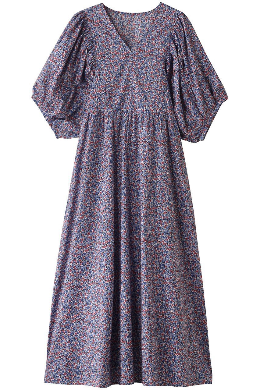 【ナナデェコール/nanadecor / GOODS】のリバティキャンディフラワーパフスリーブワンピース 人気、トレンドファッション・服の通販 founy(ファニー) 　スリーブ　Sleeve, Long Sleeve / Short Sleeve　パジャマ　Pajamas, Sleepwear　フラワー　Flower, Floral　リラックス　Relax, Relaxed Fit　 other-1|ID: prp329100004364181 ipo3291000000032834039
