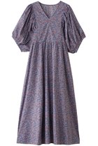 【ナナデェコール/nanadecor / GOODS】のリバティキャンディフラワーパフスリーブワンピース 人気、トレンドファッション・服の通販 founy(ファニー) スリーブ Sleeve, Long Sleeve / Short Sleeve パジャマ Pajamas, Sleepwear フラワー Flower, Floral リラックス Relax, Relaxed Fit thumbnail ネイビー|ID: prp329100004364181 ipo3291000000032834040