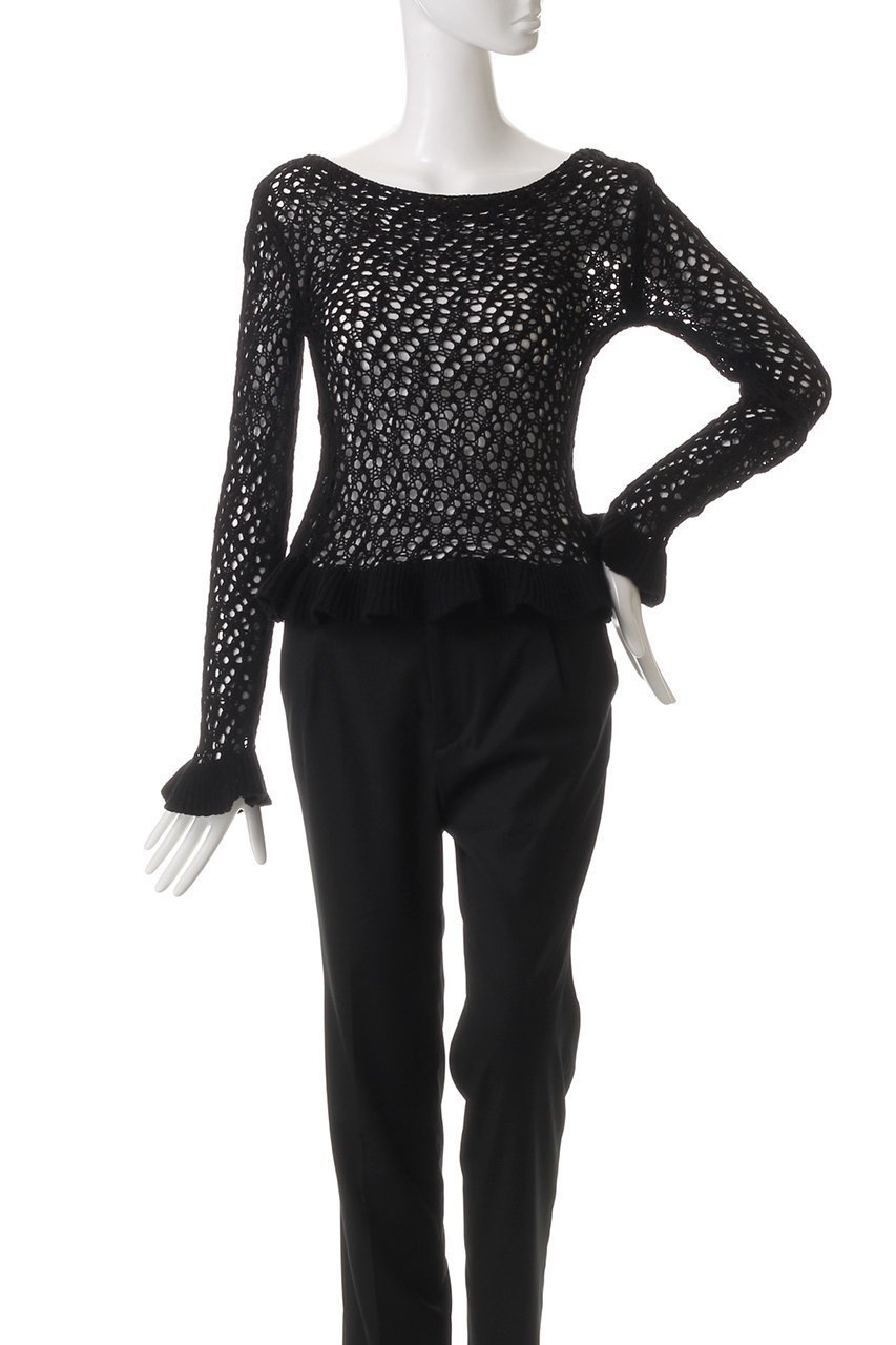 【クラネ/CLANE】のBOAT NECK CROCHET KNIT TOPS/ニット 人気、トレンドファッション・服の通販 founy(ファニー) 　ファッション　Fashion　レディースファッション　Fashion for Women　トップス・カットソー　Cut & Sew Tops　ニット　Knit Tops & Sweaters　カジュアルプルオーバー・ニットトップス　Pullovers & Knit Tops / Casual Pullovers　インナー　Innerwear　夏　Summer　春　Spring　S/S・春夏　SS, Spring/Summer, Warm Season　透かし　Cut-Out, Lacework　other-2|ID: prp329100004364192 ipo3291000000032953486