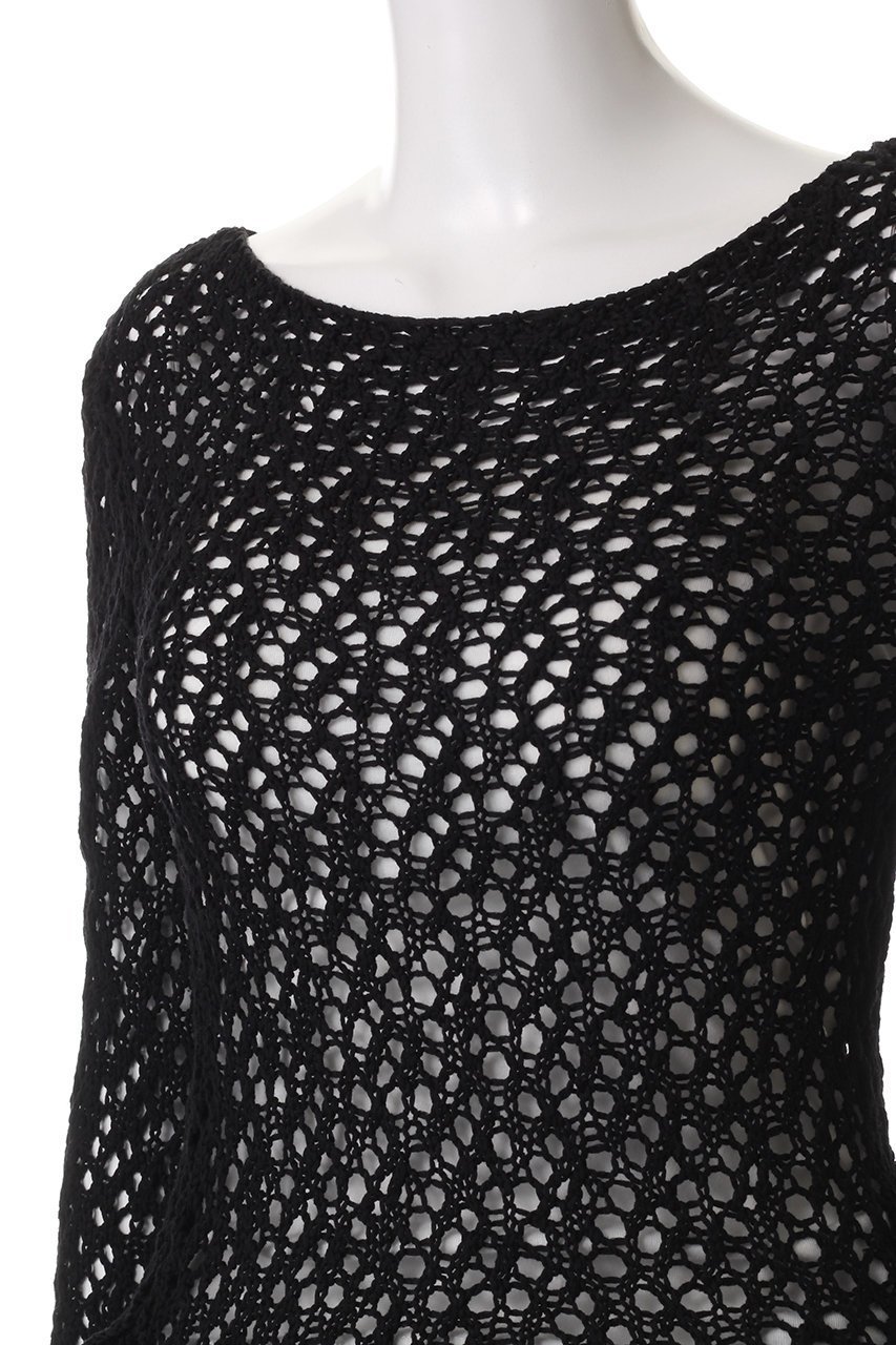 【クラネ/CLANE】のBOAT NECK CROCHET KNIT TOPS/ニット 人気、トレンドファッション・服の通販 founy(ファニー) 　ファッション　Fashion　レディースファッション　Fashion for Women　トップス・カットソー　Cut & Sew Tops　ニット　Knit Tops & Sweaters　カジュアルプルオーバー・ニットトップス　Pullovers & Knit Tops / Casual Pullovers　インナー　Innerwear　夏　Summer　春　Spring　S/S・春夏　SS, Spring/Summer, Warm Season　透かし　Cut-Out, Lacework　other-5|ID: prp329100004364192 ipo3291000000032953494