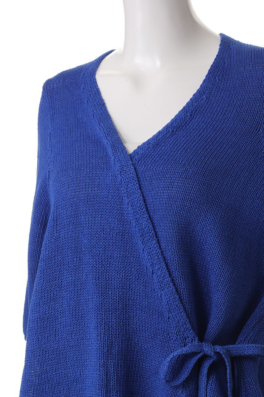 【ミズイロ インド/mizuiro ind】のtape yarn wrap CD カーディガン 人気、トレンドファッション・服の通販 founy(ファニー) 　ファッション　Fashion　レディースファッション　Fashion for Women　トップス・カットソー　Cut & Sew Tops　ニット　Knit Tops & Sweaters　カーディガン・羽織り　Layered Style Cardigans　インナー　Innerwear　エレガント 上品　Elegant　カーディガン　Cardigan, Knitwear　デニム　Denim, Jeans Material　フェミニン　Feminine, Girly　ラップ　Wrap, Wrap Design　リボン　Ribbon, Bow　ワイド　Wide, Wide Fit　夏　Summer　春　Spring　S/S・春夏　SS, Spring/Summer, Warm Season　other-5|ID: prp329100004364193 ipo3291000000032953540