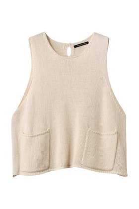 【ミズイロ インド/mizuiro ind】 tape yarn short vest ベスト人気、トレンドファッション・服の通販 founy(ファニー) ファッション Fashion レディースファッション WOMEN トップス・カットソー Tops/Tshirt ニット Knit Tops ベスト/ジレ Gilets/Vests プルオーバー Pullover 2025年 2025 2025春夏・S/S Ss,Spring/Summer,2025 ショート Short フェミニン Feminine フロント Front ベスト Vest ポケット Pocket 夏 Summer 春 Spring S/S・春夏 Ss・Spring/Summer |ID:prp329100004364195