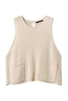 【ミズイロ インド/mizuiro ind】のtape yarn short vest ベスト ivory|ID:prp329100004364195