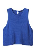 【ミズイロ インド/mizuiro ind】のtape yarn short vest ベスト blue|ID:prp329100004364195