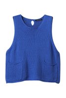 【ミズイロ インド/mizuiro ind】のtape yarn short vest ベスト 人気、トレンドファッション・服の通販 founy(ファニー) ファッション Fashion レディースファッション Fashion for Women トップス・カットソー Cut & Sew Tops ニット Knit Tops & Sweaters ベスト&ジレ / 重ね着スタイル Vests & Gilets カジュアルプルオーバー・ニットトップス Pullovers & Knit Tops / Casual Pullovers ショート Short, Short Length フェミニン Feminine, Girly フロント Front, Front Design ベスト Vest, Waistcoat ポケット Pocket, Pocket Detail 夏 Summer 春 Spring S/S・春夏 SS, Spring/Summer, Warm Season |ID:prp329100004364195
