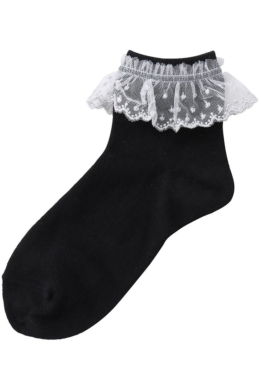 【ポプキンズ/POMPKINS / KIDS】の【KIDS】ラメチュールレースソックス インテリア・キッズ・メンズ・レディースファッション・服の通販 founy(ファニー) 　ファッション　Fashion　キッズファッション　Fashion for Kids　シンプル　Simple, Minimal　ソックス　Socks, Hosiery　パーティ　Party, Party Style　レース　Lace, Lace Fabric　エレガント 上品　Elegant　ブラック|ID: prp329100004364199 ipo3291000000036236129