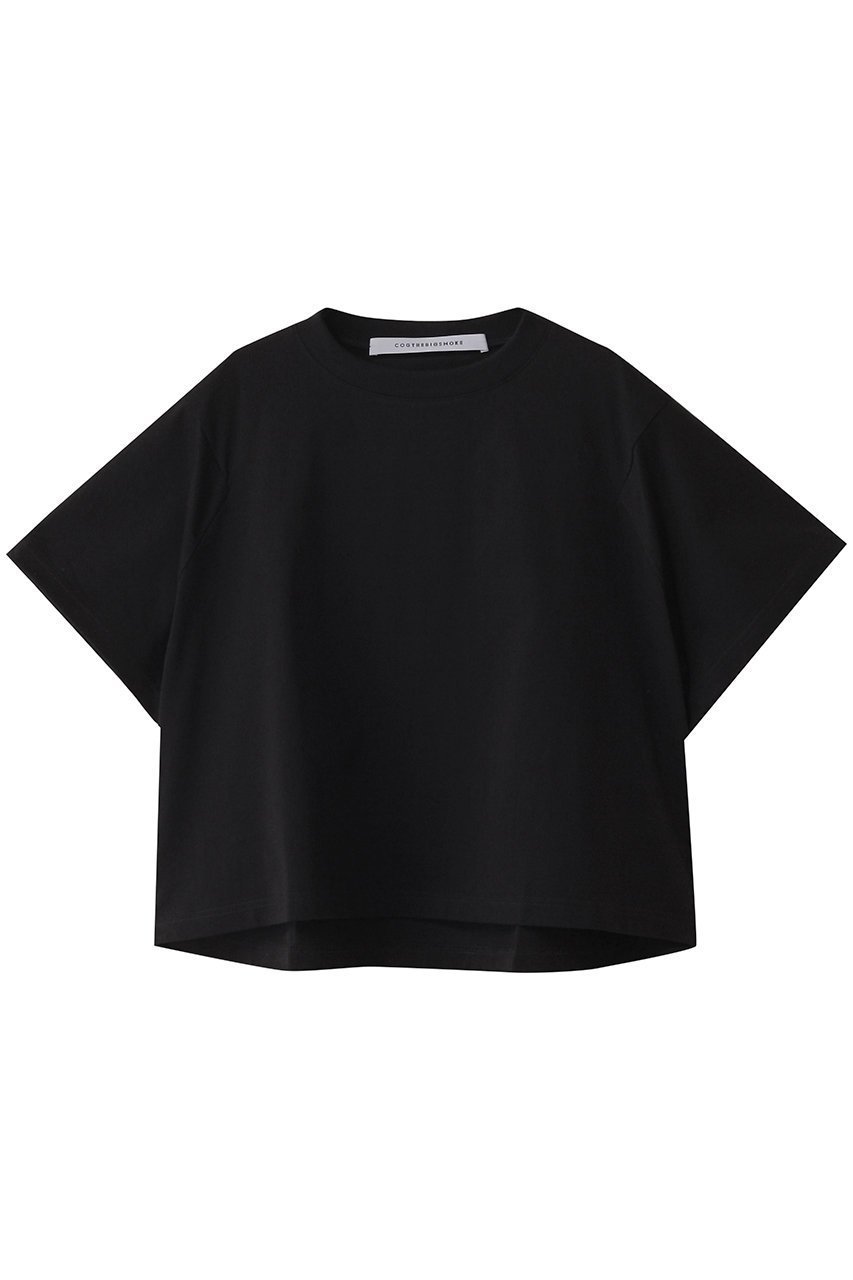 【マルティニーク/martinique】の【COGTHEBIGSMOKE】JEMMA T-SHIRT(一部カラー別注) インテリア・キッズ・メンズ・レディースファッション・服の通販 founy(ファニー) 　ファッション　Fashion　レディースファッション　WOMEN　トップス・カットソー　Tops/Tshirt　シャツ/ブラウス　Shirts/Blouses　ロング / Tシャツ　T-Shirts　カットソー　Cut and Sewn　コレクション　Collection　ショート　Short　シンプル　Simple　ジャージー　Jersey　スリーブ　Sleeve　トレンド　Trend　なめらか　Smooth　別注　Special Order　リアル　Real　ロンドン　London　再入荷　Restock/Back In Stock/Re Arrival　日本製　Made In Japan　2024年　2024　2024春夏・S/S　Ss,Spring/Summer,2024　エレガント 上品　Elegant　ブラック|ID: prp329100004364205 ipo3291000000031754370