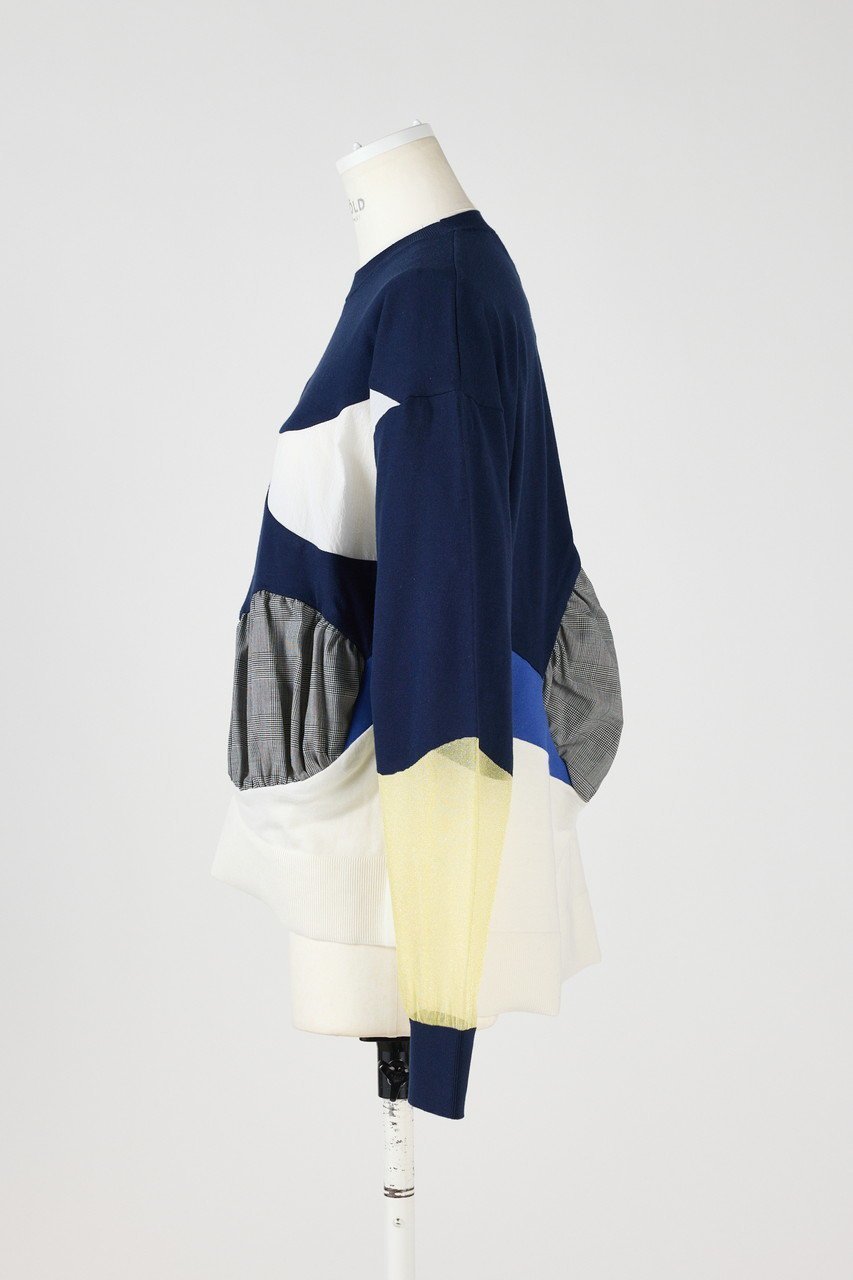 【エンフォルド/ENFOLD】のカラーmix P.O/プルオーバー 人気、トレンドファッション・服の通販 founy(ファニー) 　ファッション　Fashion　レディースファッション　Fashion for Women　トップス・カットソー　Cut & Sew Tops　ニット　Knit Tops & Sweaters　カジュアルプルオーバー・ニットトップス　Pullovers & Knit Tops / Casual Pullovers　シンプル　Simple, Minimal　ミックス　Mix, Mixed Style　other-2|ID: prp329100004365342 ipo3291000000032952206