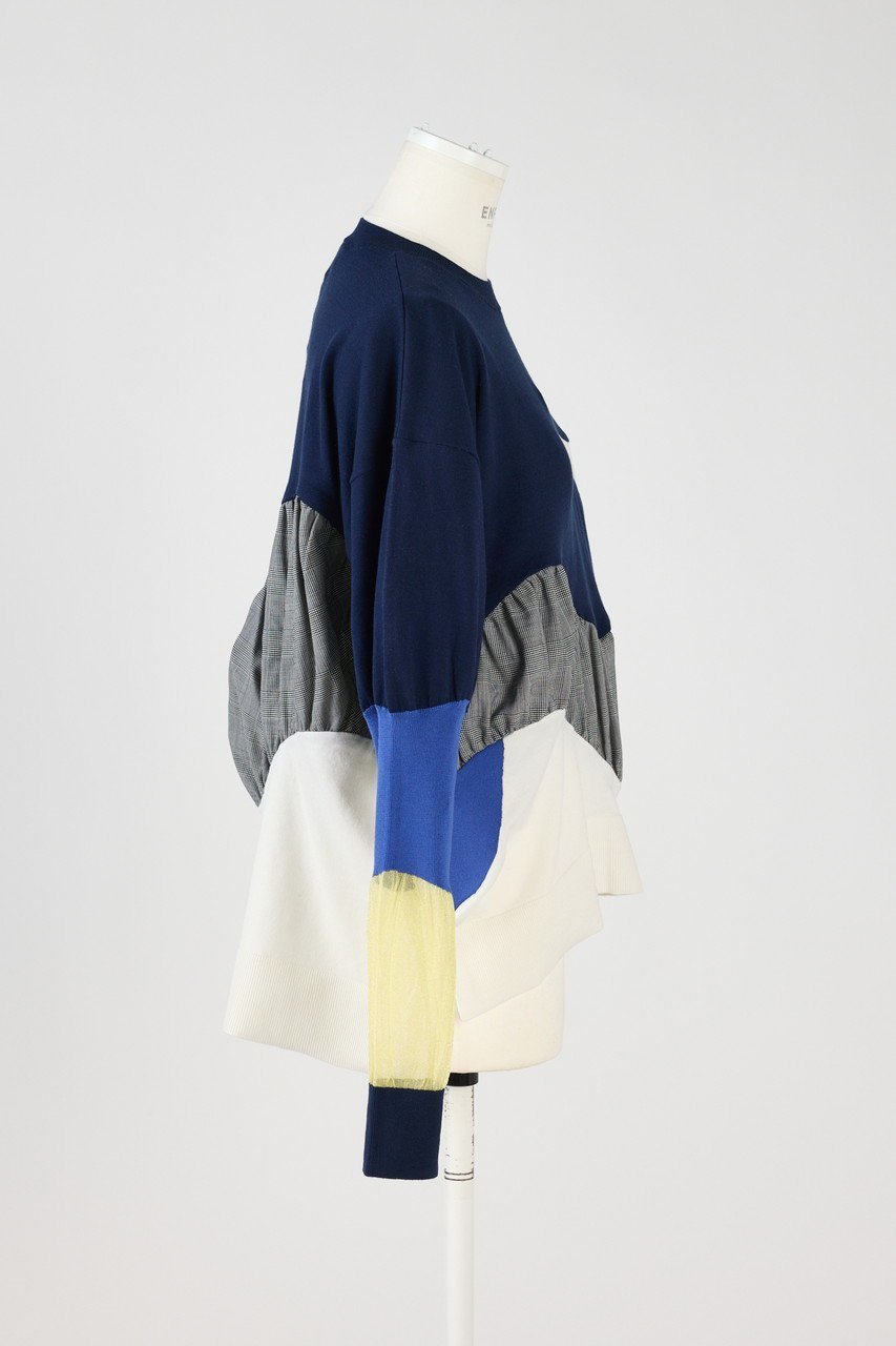 【エンフォルド/ENFOLD】のカラーmix P.O/プルオーバー 人気、トレンドファッション・服の通販 founy(ファニー) 　ファッション　Fashion　レディースファッション　Fashion for Women　トップス・カットソー　Cut & Sew Tops　ニット　Knit Tops & Sweaters　カジュアルプルオーバー・ニットトップス　Pullovers & Knit Tops / Casual Pullovers　シンプル　Simple, Minimal　ミックス　Mix, Mixed Style　other-4|ID: prp329100004365342 ipo3291000000032952214