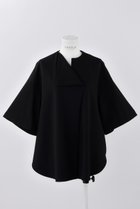 【エンフォルド/ENFOLD】のダブルクロス サークル P.O/プルオーバー 人気、トレンドファッション・服の通販 founy(ファニー) ファッション Fashion レディースファッション Fashion for Women トップス・カットソー Cut & Sew Tops シャツ・ブラウス・オフィスカジュアル Elegant Blouses & Button-Ups カジュアルプルオーバー・ニットトップス Pullovers & Knit Tops / Casual Pullovers サークル Circle, Round Design ショート Short, Short Length シンプル Simple, Minimal スリーブ Sleeve, Long Sleeve / Short Sleeve ダブル Double, Double-Breasted thumbnail ブラック|ID: prp329100004365349 ipo3291000000032864248