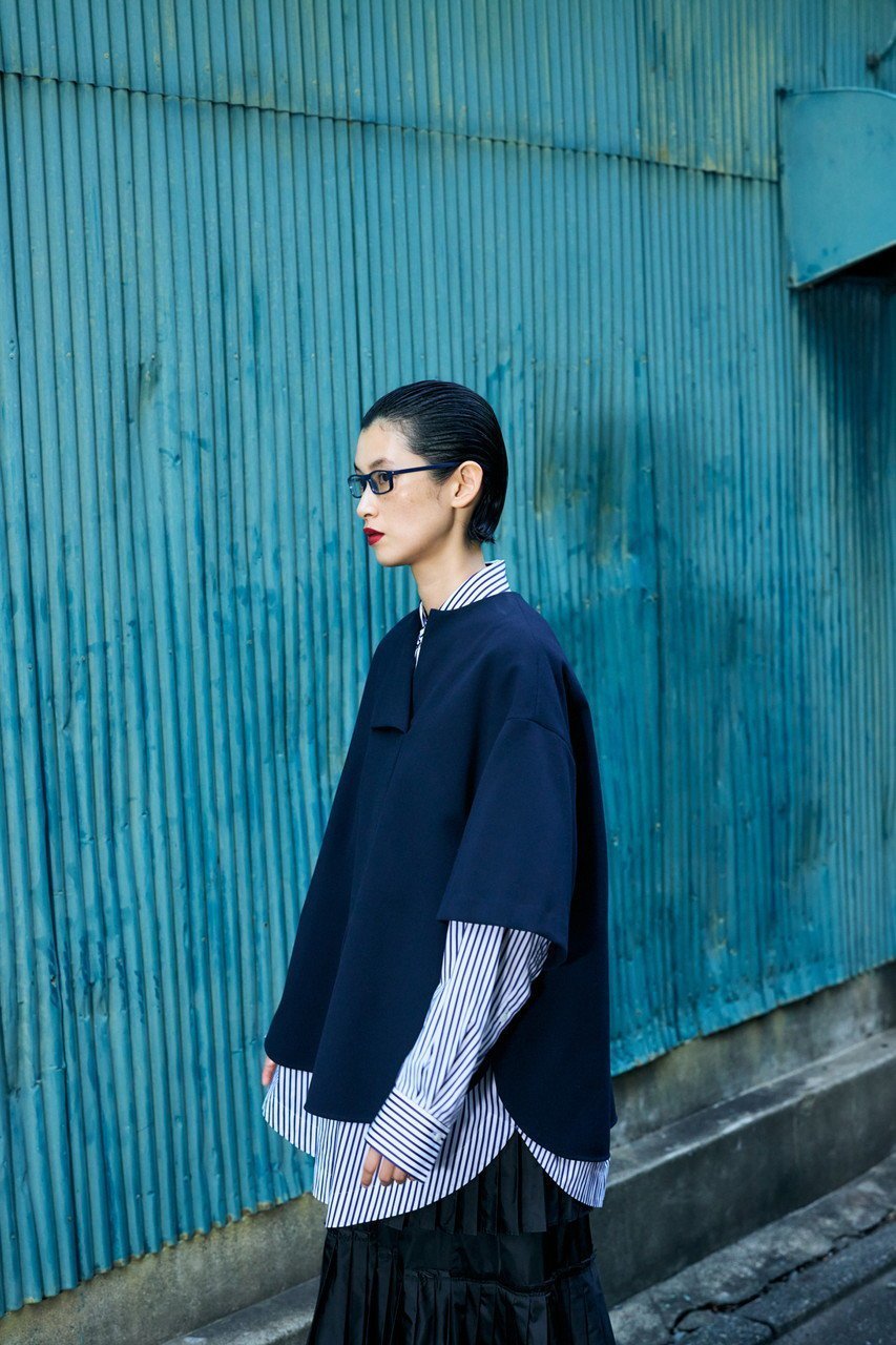 【エンフォルド/ENFOLD】のダブルクロス サークル P.O/プルオーバー 人気、トレンドファッション・服の通販 founy(ファニー) 　ファッション　Fashion　レディースファッション　Fashion for Women　トップス・カットソー　Cut & Sew Tops　シャツ・ブラウス・オフィスカジュアル　Elegant Blouses & Button-Ups　カジュアルプルオーバー・ニットトップス　Pullovers & Knit Tops / Casual Pullovers　サークル　Circle, Round Design　ショート　Short, Short Length　シンプル　Simple, Minimal　スリーブ　Sleeve, Long Sleeve / Short Sleeve　ダブル　Double, Double-Breasted　other-6|ID: prp329100004365349 ipo3291000000036397255