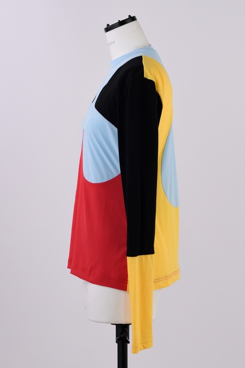 【ナゴンスタンス/nagonstans】のBicolor天竺 カットワークロンT/Tシャツ 人気、トレンドファッション・服の通販 founy(ファニー) 　ファッション　Fashion　レディースファッション　Fashion for Women　トップス・カットソー　Cut & Sew Tops　シャツ・ブラウス・オフィスカジュアル　Elegant Blouses & Button-Ups　ロングTシャツ・Tシャツ　Longline T-Shirts & Tees　カットソー・ベーシックTシャツ　Cut-and-Sewn Tops / Stretch Tees & Basics　カットソー　Cut and Sewn Top　スリーブ　Sleeve, Long Sleeve / Short Sleeve　ドッキング　Docking, Mixed Material　ロング　Long, Long-Length　ワーク　Workwear, Utility Style　other-2|ID: prp329100004365357 ipo3291000000035508969