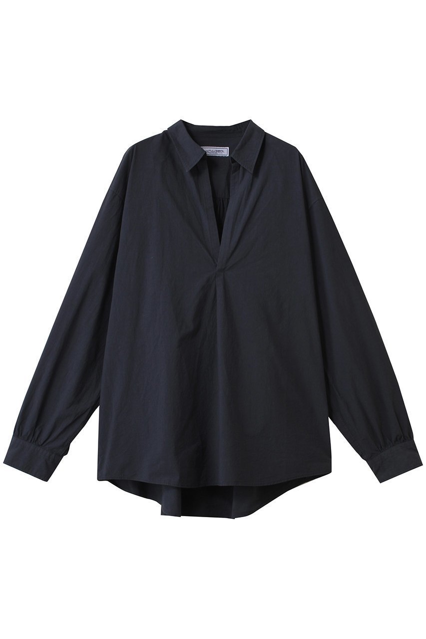 【ユニバーサルプロダクツ/UNIVERSAL PRODUCTS / MEN】の【MEN】GARMENT DYED SKIPPER SHIRTS/シャツ インテリア・キッズ・メンズ・レディースファッション・服の通販 founy(ファニー) 　ファッション　Fashion　メンズファッション　Fashion for Men　シンプル　Simple, Minimal　スキッパー　Skipper, Open Collar　スリーブ　Sleeve, Long Sleeve / Short Sleeve　トレンド　Trend, Trending Now　ボトム　Bottoms, Lower Wear　ロング　Long, Long-Length　定番　Standard, Basic Item　NAVY|ID: prp329100004365363 ipo3291000000032868785