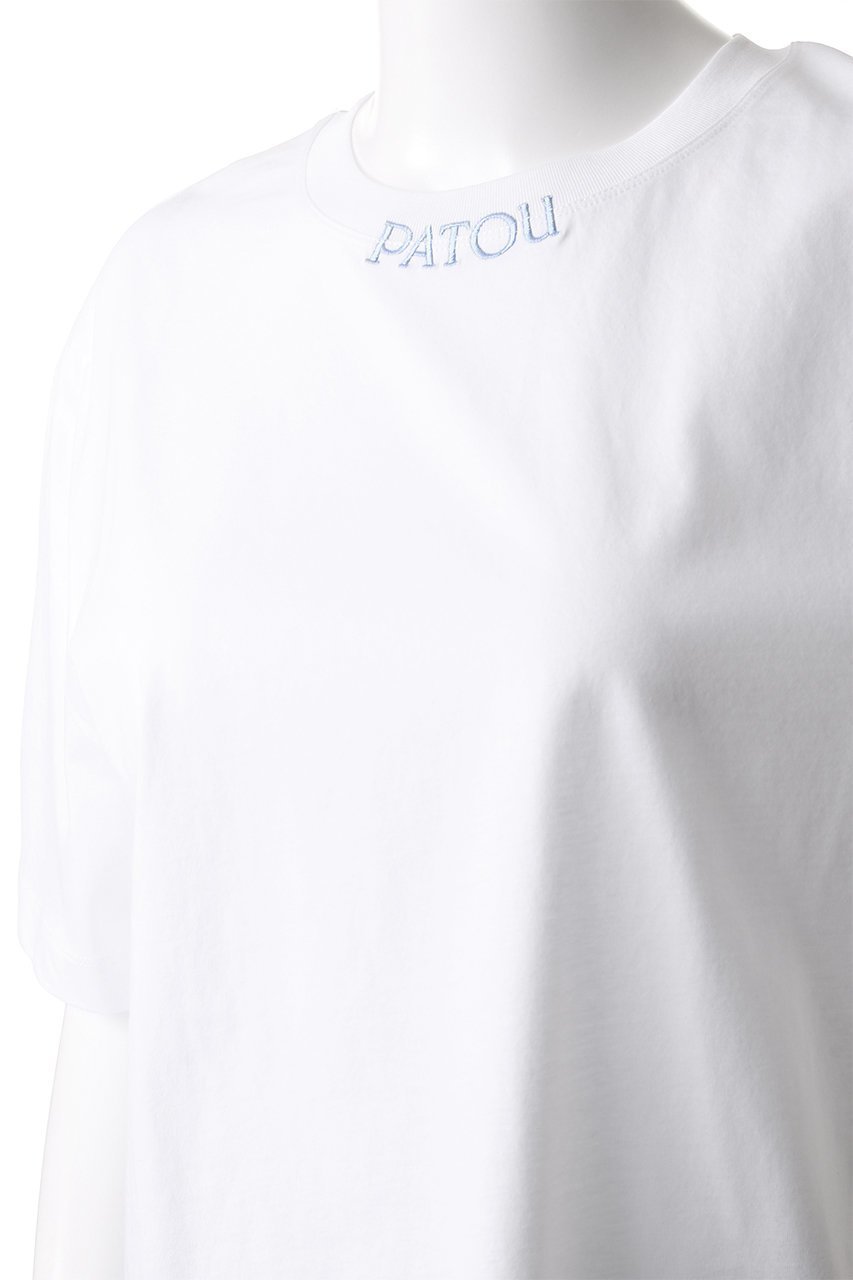 【パトゥ/PATOU】のPATOU カラークロップドTシャツ 人気、トレンドファッション・服の通販 founy(ファニー) 　ファッション　Fashion　レディースファッション　Fashion for Women　トップス・カットソー　Cut & Sew Tops　シャツ・ブラウス・オフィスカジュアル　Elegant Blouses & Button-Ups　ロングTシャツ・Tシャツ　Longline T-Shirts & Tees　カットソー・ベーシックTシャツ　Cut-and-Sewn Tops / Stretch Tees & Basics　コンパクト　Compact, Small Size　ショート　Short, Short Length　スリーブ　Sleeve, Long Sleeve / Short Sleeve　トレンド　Trend, Trending Now　フロント　Front, Front Design　ボトム　Bottoms, Lower Wear　ワイド　Wide, Wide Fit　無地　Plain, Solid Color　other-5|ID: prp329100004365366 ipo3291000000032878906