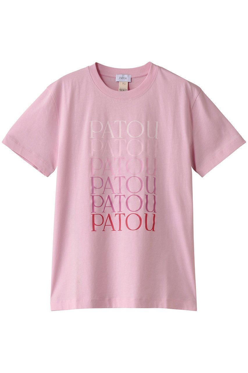 【パトゥ/PATOU】のPATOU PATOU ロゴTシャツ インテリア・キッズ・メンズ・レディースファッション・服の通販 founy(ファニー) 　ファッション　Fashion　レディースファッション　WOMEN　トップス・カットソー　Tops/Tshirt　シャツ/ブラウス　Shirts/Blouses　ロング / Tシャツ　T-Shirts　カットソー　Cut and Sewn　2025年　2025　2025春夏・S/S　Ss,Spring/Summer,2025　グラデーション　Gradation　コンパクト　Compact　ショート　Short　スリーブ　Sleeve　プリント　Print　ボトム　Bottom　ワイド　Wide　夏　Summer　春　Spring　S/S・春夏　Ss・Spring/Summer　プリムローズピンク|ID: prp329100004365367 ipo3291000000030531386