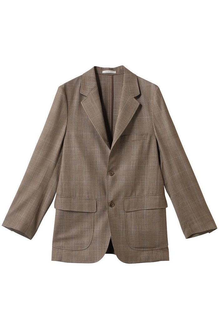 【クチュールドアダム/COUTURE D'ADAM】のPOW サックジャケット インテリア・キッズ・メンズ・レディースファッション・服の通販 founy(ファニー) https://founy.com/ ファッション Fashion レディースファッション WOMEN アウター Coat Outerwear ジャケット Jackets アイビー Ivy アメリカン American カーディガン Cardigan ジャケット Jacket チェック Check リラックス Relax |ID: prp329100004365368 ipo3291000000030531389